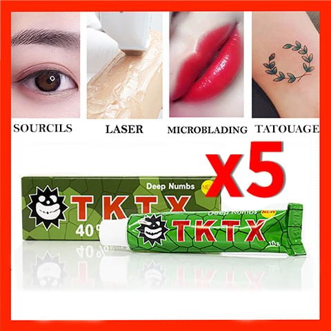✅ Pack of 5 Green Anesthetic Creams🤩 - Limited Offer